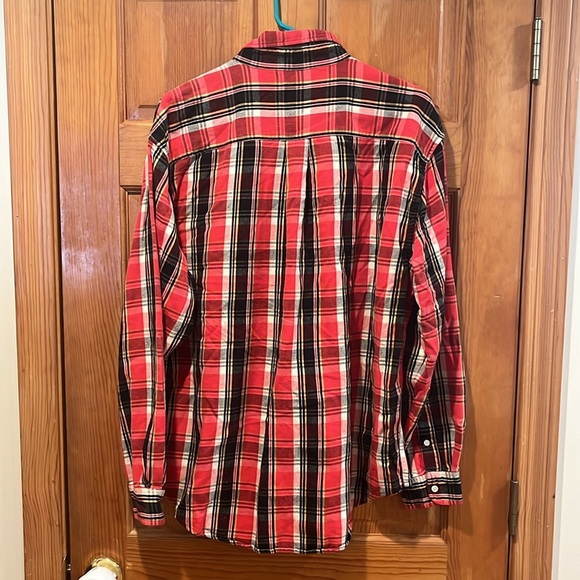 Ralph Lauren Jean co men’s plaid flannel button down shirt size large . - Picture 4 of 6